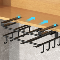 Multi-Functional Kitchen Rack Rustproof Stainless Steel Durable Hanging Cabinet Perforated Wall-Mounted Cutting Board Holder for Home Kitchen Restaurant Culinary Enthusiasts Storage Solution Organization Aid.