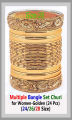 Multiple Bangle Set Churi for Women-Golden (24 Pcs).