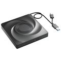 External CD/DVD Drive Burner, CD ROM DVD Player Portable CD Reader. 