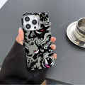 Tide brand Geng ghost dark wind phone case Apple 15 color silver case iphone13 hard shell 14 pro case 11 pro.