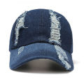 Cool Denim Baseball Cap Unisex Ripped Hole Snapback Adjustable Visor Sun Hat Outdoor Men Women Casual Hip Hop Hats Streetwear. 