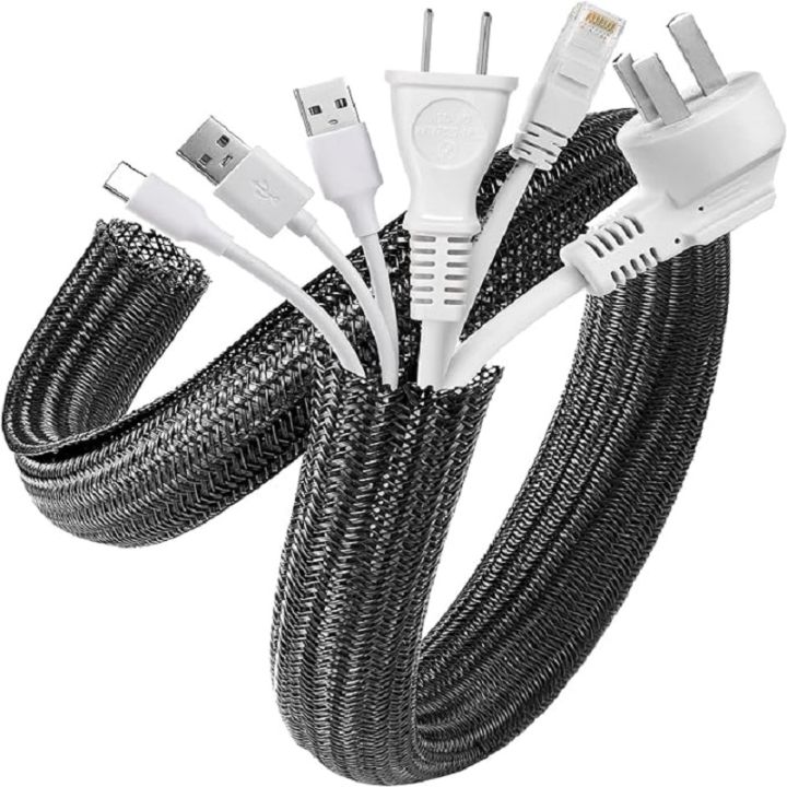 【Discount】 1M 3M 5M Braided Cable Sleeve PET Nylon Wrapping Cable ...