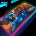 Cute Kawaii RGB Mouse Pad Gaming Accessories Computer Mousepad Gamer 100x50 Backlit LED Gabinete Carpet Tapis De Souris Desk Mat. 
