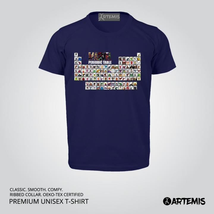 Marvel Periodic Table 2 - Premium Unisex/ Men T-shirt By Artemis