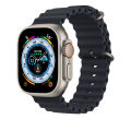 Ocean Band Compatible With For Apple Watch Band 42Mm 44Mm 45Mm 49Mm For Women Men, Adjustable Loop Silicone Waterproof Sport Strap For Iwatch Series Ultra/8/7/6/5/4/3 ( Only Belt ) - Smart Watch Belt. 