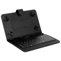 ph Universal Tablet Case With Keyboard Stand Function Travel Portable Sleeve Removable Keyboard Cover PU Leather Keyboard Folio Case Cover Compatible For 7/8 Inches IOS Android Windows System Tablet. 