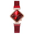Women Square Watch Bracelet Set Luxury Ladies Quartz Magnet Buckle Gradient Color Watches Relogio Feminino for Gift Clock. 