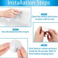 12 Pcs Plastic Hooks Self Adhesive, Sticky Hooks Removable Wall Hooks,Stick on Hooks for Hanging Coat Cloth Towel. 