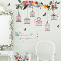 Removable Flower Bird Birdcage Wall Art Sticker Decal Living Room Home DIY Decor - Wall Sticker. 