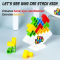 96 Blocks Tetra Tower children's swing balance stacking Building Blocks Board Game Puzzle Assembly Brick Toys For Kids Adults. 