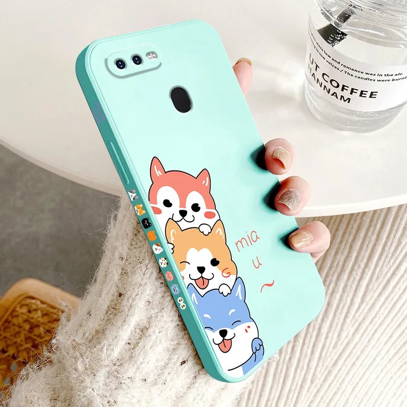 AnDyH For oppo F11 F11 PRO phone case Soft Liquid Silicone Cover