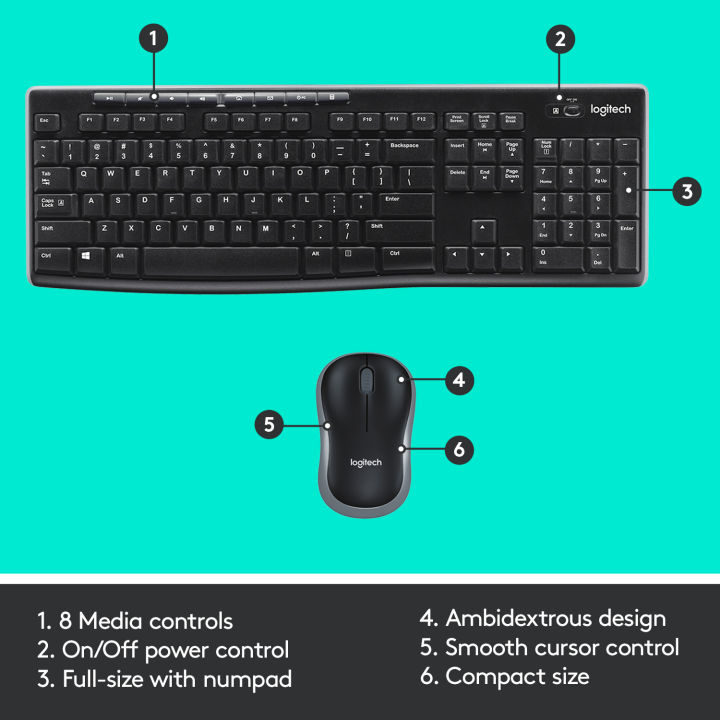 Logitech%20MK270%20Wireless%20Keyboard%20and%20Mouse%20Combo%20for%20Windows,%202.4%20GHz%20Wireless,%20Compact%20Wireless%20Mouse,%208%20Multimedia%20&%20Shortcut%20Keys,%202-Year%20Battery%20Life,%20PC/Laptop%20-%20Black%20-%20Image%207
