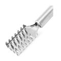 Stainless Steel Fish Scale Cleaner - Silver. 