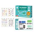 Montessori Math Learning Children Toys Drawing Tablet Pen Control Hand Training Shape Math Match Games Set Educational Toy Books.