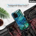 Phone Case for VIVO Y15S Back Cover Fashion Marble Tempered Glass Soft Silicone Cases for VIVO Y15S Cover.