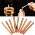 【Daily Necessities For Anyone Store】50g/Pack 7CM Natural Fragrance Incense Wooden Sticks Irregular Sandalwood Chips Incense Home Buddhi. 