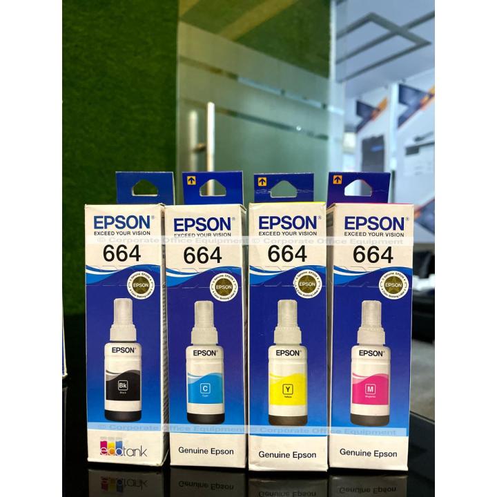 Epson 664 full Set  Printer Color Ink Bottle Refill