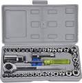 41 in 1 Pieces Tool Kit and Screwdriver and Socket Set ( Sara collection zone ). 