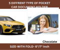 Premium Car Document Holder Bag - Ideal for Car Papers and Documents - Document Cover, Car Document Pouch, Vehicle Document Holder.