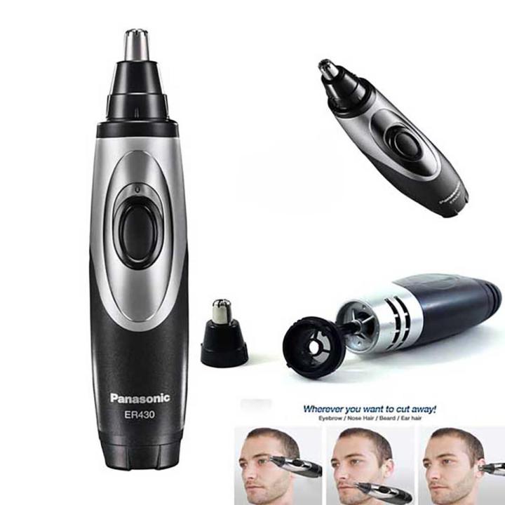 Panasonic ER-430K Nose Trimmer Ear Hair Vacuum Wet Dry Beauty Trim Removal for Men Women