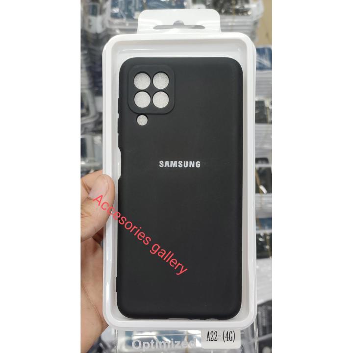 For samaung galaxy A22 4G Silky And Soft - Touch Finish With Camera Production Soft SILICONE COVER