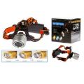 LED Rechargeable Headlight Dual Light Zoom Headlamp for using in OT Cycling BK Riding and fishing. 