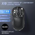 T-WOLF X9 Tri-mode Lightweight Wireless Gaming Mouse With Grip Tape.
