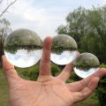C2 Clear Lens Globe Crystal Glass Ball Stand 60mm 70mm 80mm Lensball for Sphere Photography Decoration Home Decorative Balls SnowWhite.