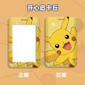 Pokmon Pikachu Card Holder Student Anime PVC Waterproof Demagnetizing Bus Subway Campus Card Collection Card Cover with Lanyard. 