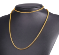 Round Box Chain Necklace For Women/Girls.