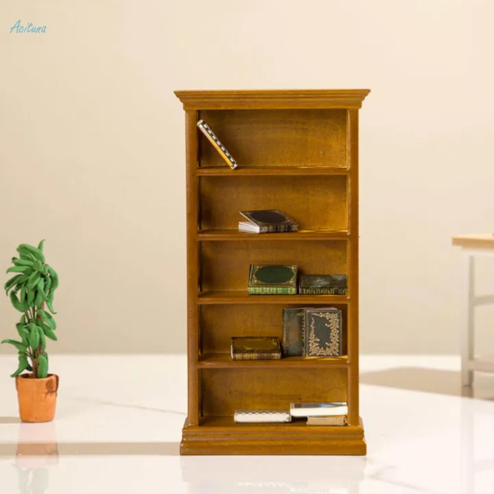 1:12%20Scale%20Display%20Rack%201/12%20Dollhouse%205%20Tier%20Bookcase%20for%20Micro%20Landscape%20-%20Image%204