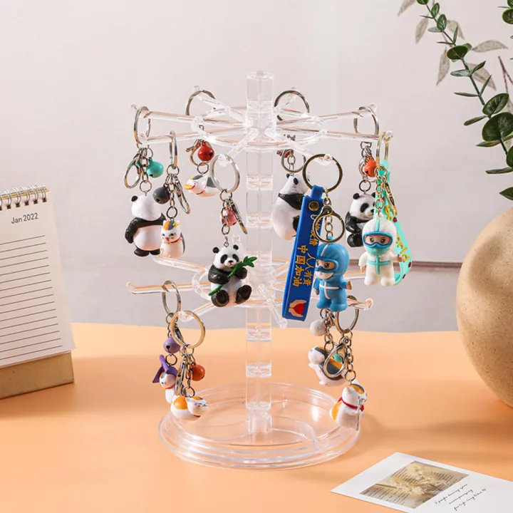 Metallic%20Counter%20Top%20Spinner%20Display%20Stand%20Convenient%20Multi-tiered%20Transparent%20Jewelry%20Rotating%20Ring%20Display%20Holder%20Compact%20-%20Image%208