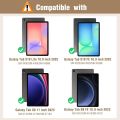 Cover For Samsung Galaxy Tab S10 Lite 10.9"/ Tab S9 FE 10.9 inch / Tab S10 FE / Tab S9 / Tab S8 / Tab S7 11 inch Case Cover, Smart Flip Case Cover Translucent Back with S Pen Holder, Black - Navy Blue.