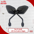 Motorcycle rear view Premium Quality Looking Glass for Yamaha Fzs V1, V2, V3 & MT15 Bike Black Colour QTY - 2 pcs (1 left & 1 Right) Easy to Install.. 