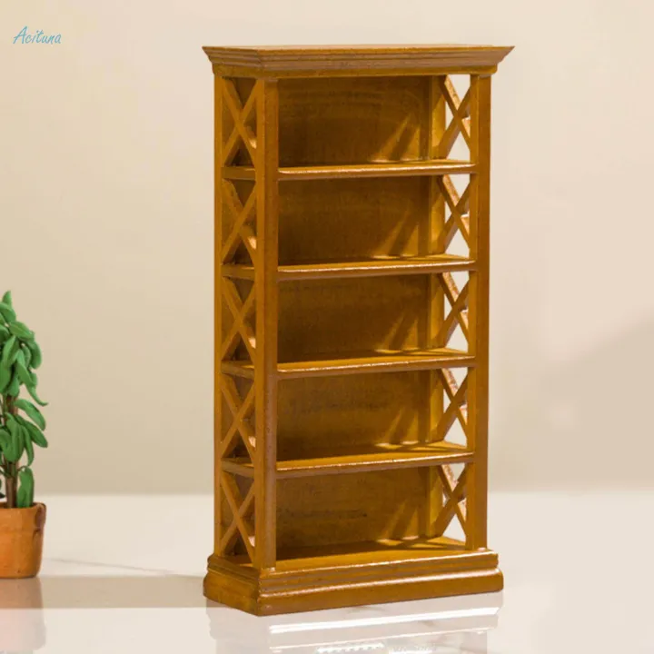 1:12%20Scale%20Display%20Rack%201/12%20Dollhouse%205%20Tier%20Bookcase%20for%20Micro%20Landscape%20-%20Image%205