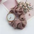 Fashionable Scranchies Stone Watch For Women / Silk Belt'S Modern Wrist Watch For Girls. 