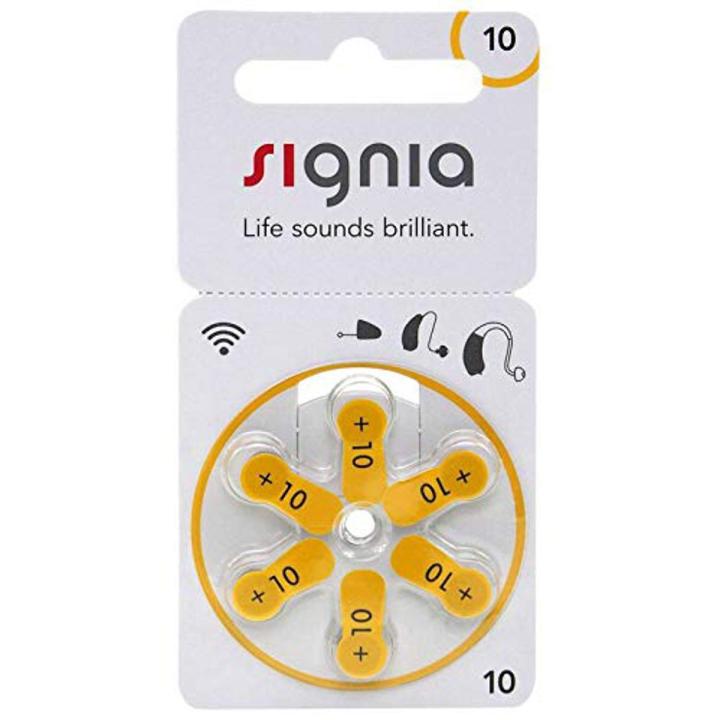 Signia Hearing Aid Battery Size 10, Pack Of 6 Batteries - Pregnancy Test Kit - NF Health Care