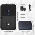 Tuya Smart Video Doorbell WiFi Wireless HD Camerabattery powered camera Security Door Bell Wi-Fi Intercom for Home Apartment.