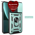 Fashions For Samsung Galaxy S25 S24 Ultra Case With Slide Lens Cover Rotating Ring Shockproof Stand Holder Phone Case for S25 S24 Plus.