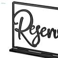 6x Reserved Table Signs Decoration Standing Reservation for.