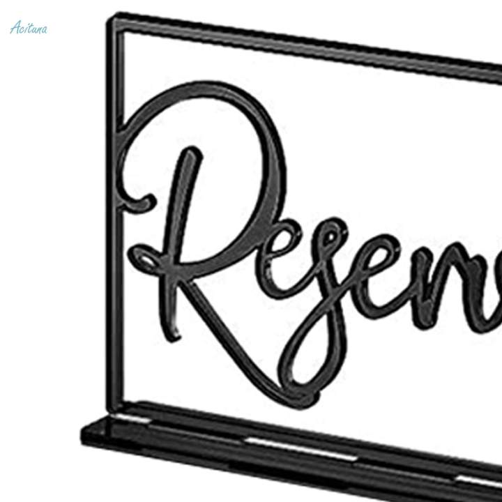 6x%20Reserved%20Table%20Signs%20Decoration%20Standing%20Reservation%20for%20-%20Image%208