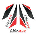New Motorcycle Scooter Whole Body Fairing Stickers For Honda Dio SR DIO50 AF17 AF18 AF27 AF28 Glue Decorative Decal Logo Sticker. 
