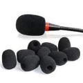 Small Mic Microphone Windscreen Soft Foam Mic Cover Sponge Skin Black 1 Pices.
