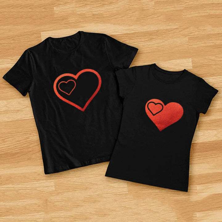 Couple%20T%20Shirts%20for%20Boyfriend%20and%20Girlfriend%20Love%20Short%20Sleeve%20Sweet%20Tee%20Shirt%20Femme%202021%20Valentine's%20Day%20Tops%20Women%20Clothes%20-%20Image%204