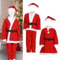 Children Santa Claus Costume Dress up with Hat for Festive New Year Carnival Years Old Boy. 