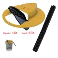Reusable Smart Mouse Rat Trap  Plastic Flip  Slide Bucket Lid  Mouse Trap Humane Or Lethal   Auto Reset Door Style Multi Catch（Yellow）. 