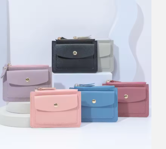 PU Leather Short Women's Wallet Female Clutch Money Bag
