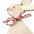 Wooden Bunny Pendant Decor DIY Hanging Craft Cute Bunny Easter Ornament Party Supplies. 