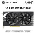 Cheap MLLSE Graphics Card AMD Radeon RX 580 8GB Placa De Video GDDR5 256 Bit PCIe 3.0 x16 HDMI 14 nm Desktop Computer Gaming GPU. 