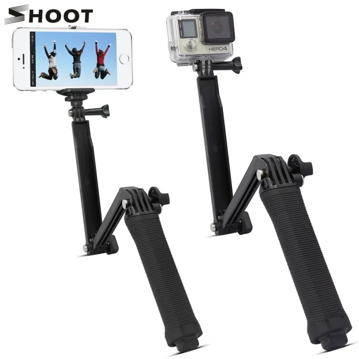 SHOOT%203%20Way%20Waterproof%20Monopod%20Selfie%20Grip%20Tripod%20Mount%20For%20Gopro%20Hero%205%204%20Session%20SJ4000%20Xiaomi%20Yi%204K%20Sports%20Camera%20Accessories%20-%20Image%202